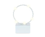 Addobbo Cerchio azzurro con luce a led