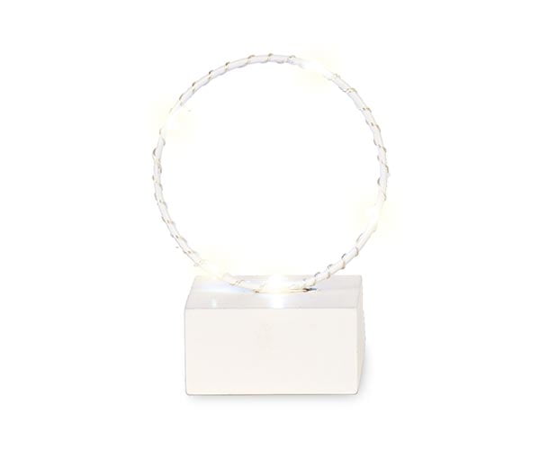 Addobbo Cerchio rosa con luce a led COD: 28944