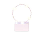 Addobbo Cerchio Bianco Con Luce A Led