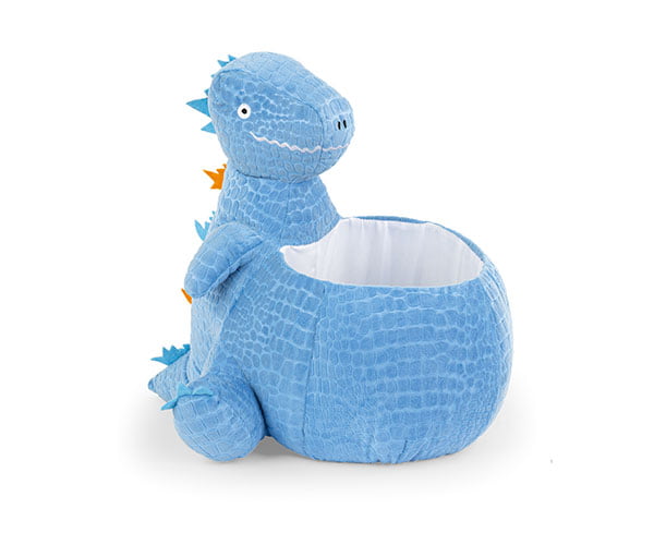 Addobbo compleanno cesta Dinosauro azzurra