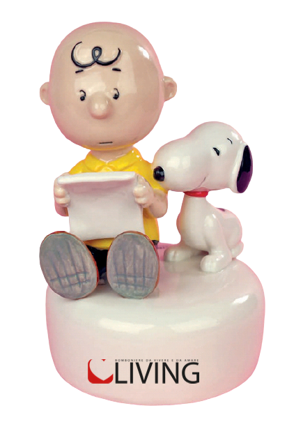 Carillon Charlie Brown e Snoopy con libro