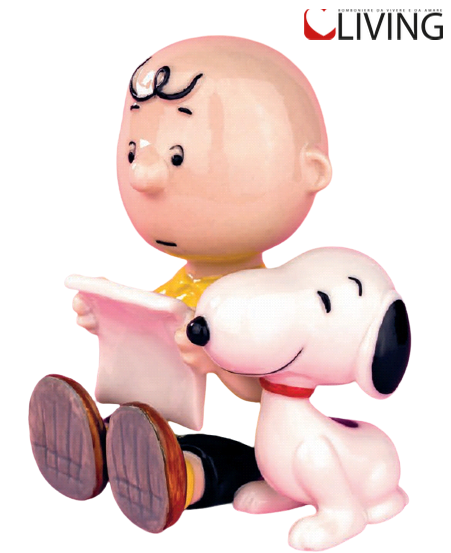 Bomboniera Snoopy e Charlie Brown porcellana