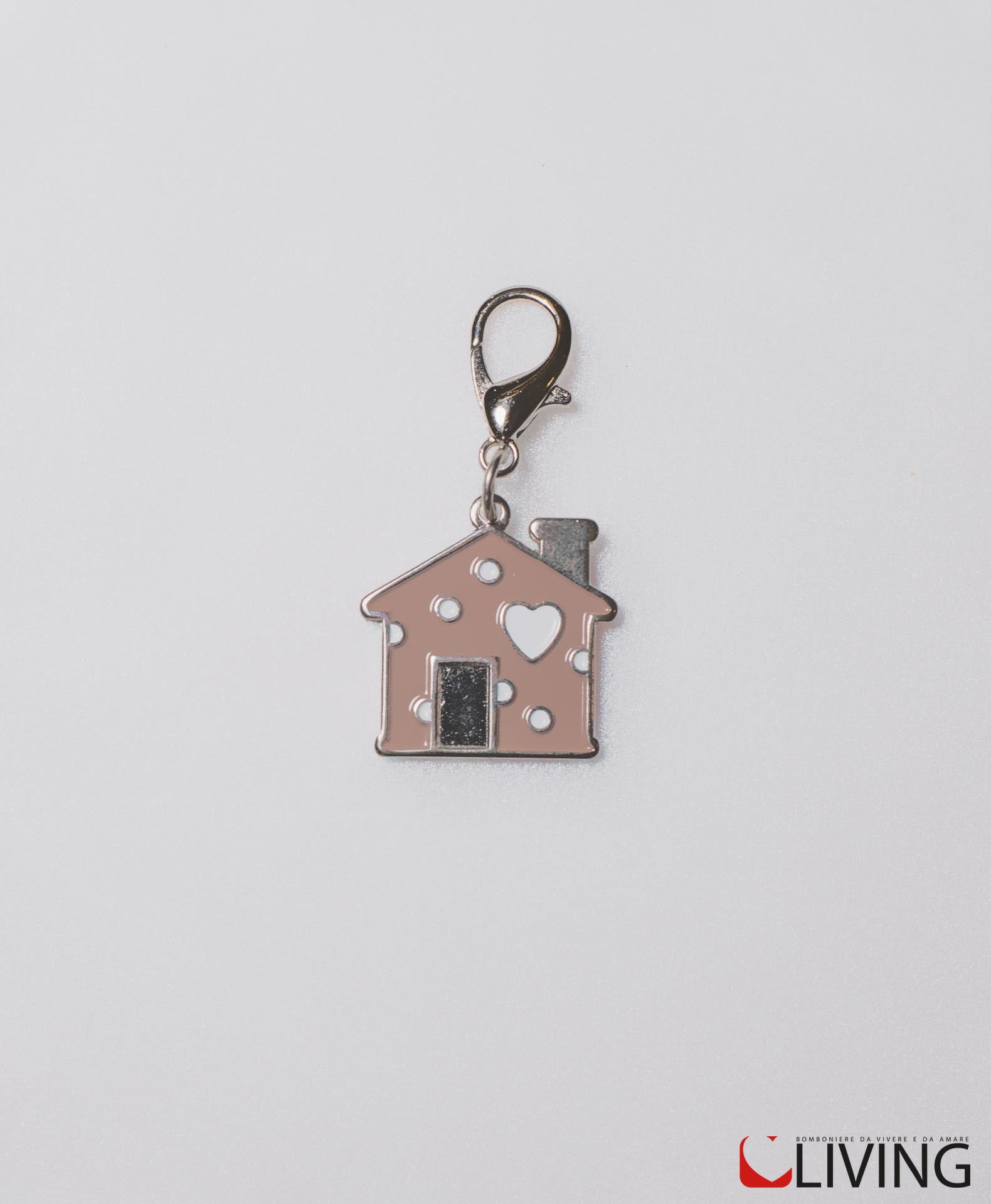 bomboniera charm angelo metallo beige