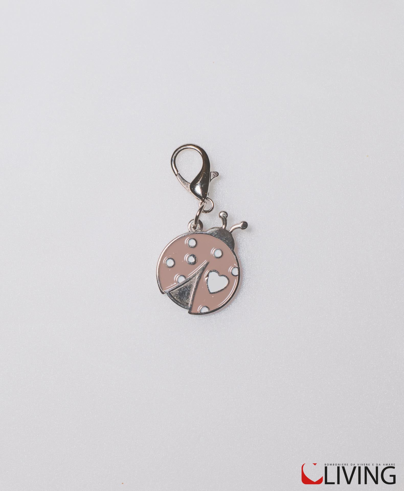 bomboniera charm casetta metallo beige
