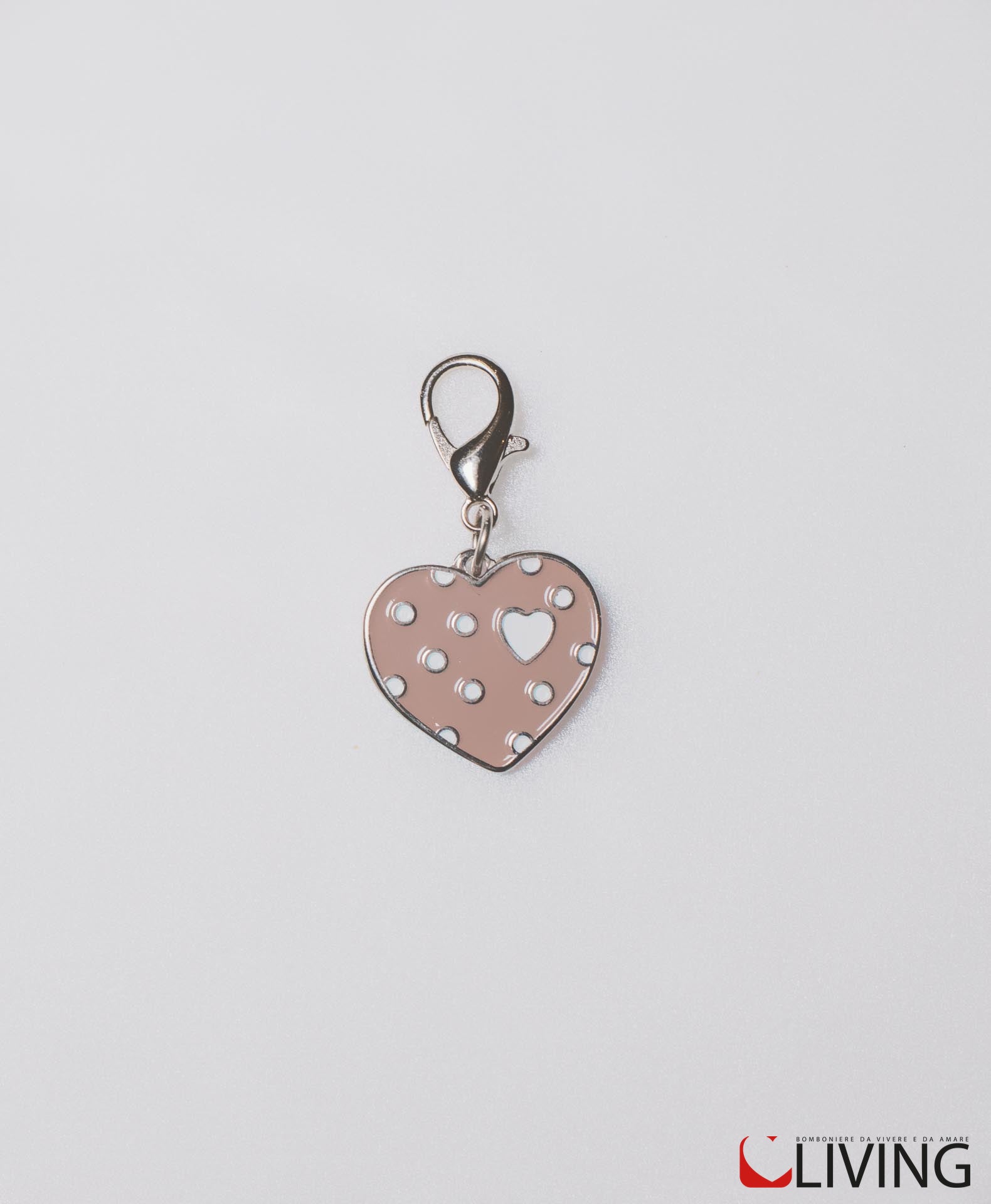 bomboniera charm coccinella metallo beige