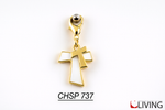 bomboniera ciondolo tao bianco e oro con charm