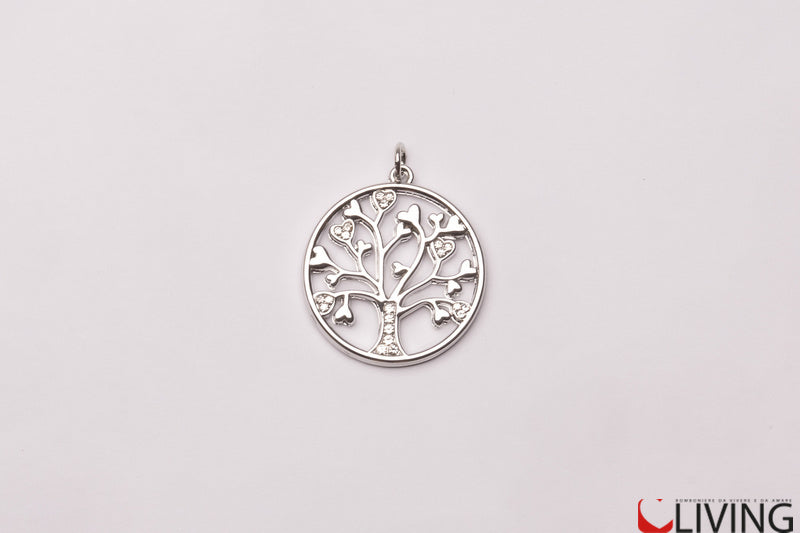 bomboniera ciondolo charm albero della vita con strass
