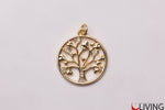 bomboniera ciondolo charm albero della vita gold con strass