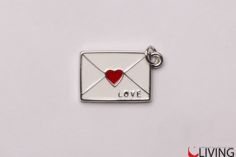 bomboniera charm bustina love silver