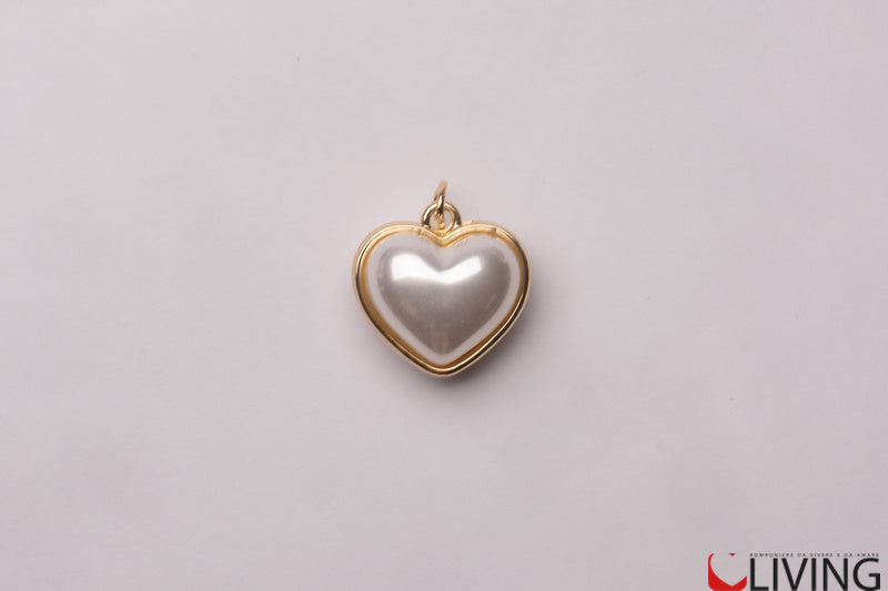 bomboniera charm cuore perla