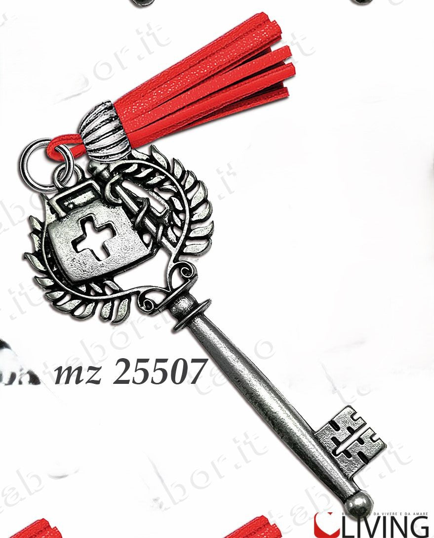 bomboniera chiave laurea in medicina