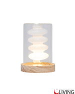 bomboniera cilindro vetro grande con luce led