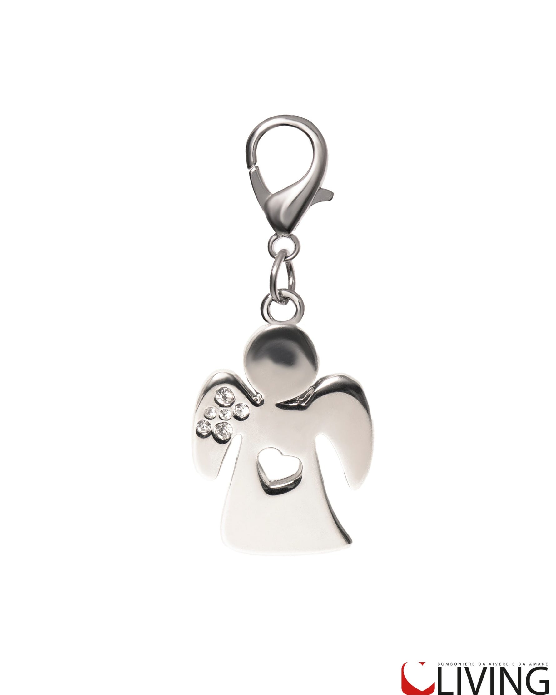 bomboniera charm albero della vita acciaio con strass