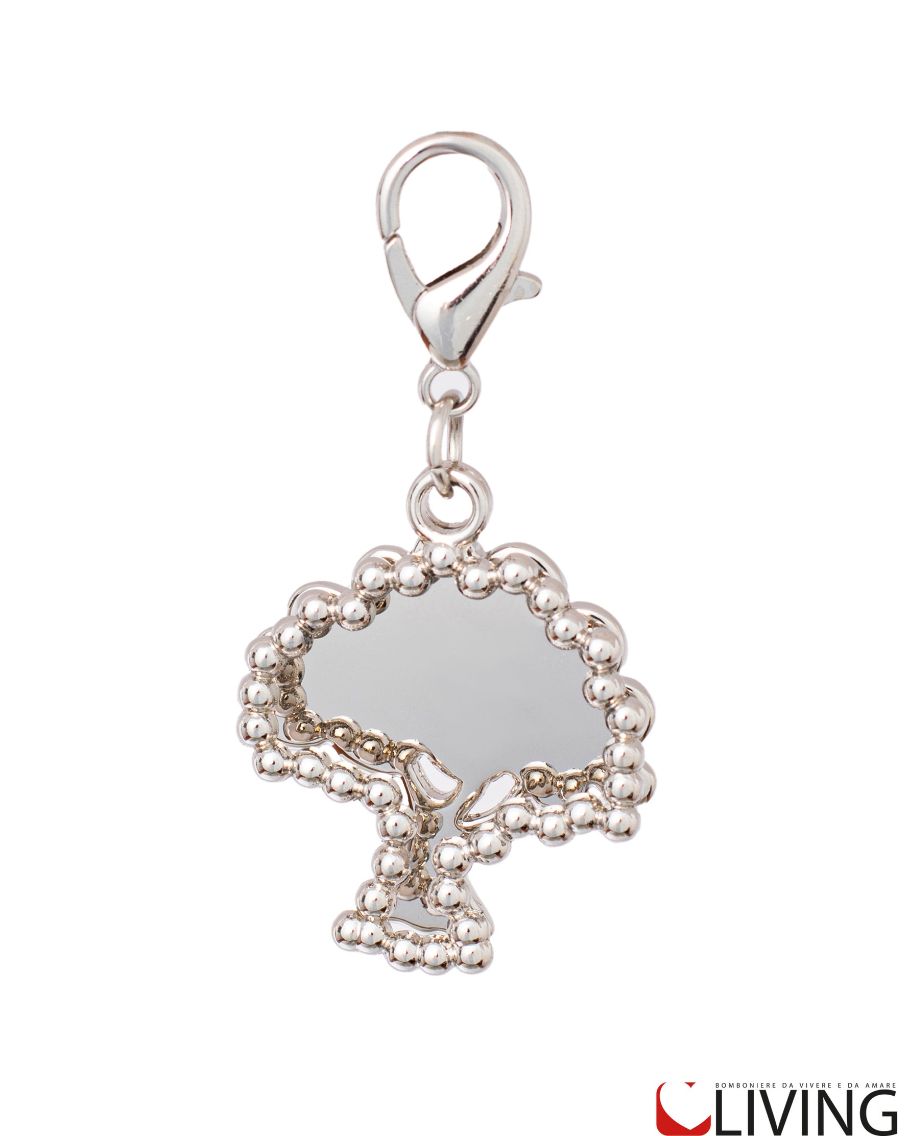 bomboniera charm doppio albero della vita con perline