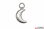 bomboniera ciondolo luna metallo lucido