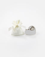 Clip Con Magnete Cuore In Metallo Smaltato
