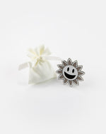 Clip Con Magnete Sole In Metallo Smaltato
