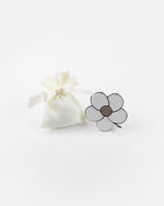 Clip Con Magnete Fiore In Metallo Smaltato