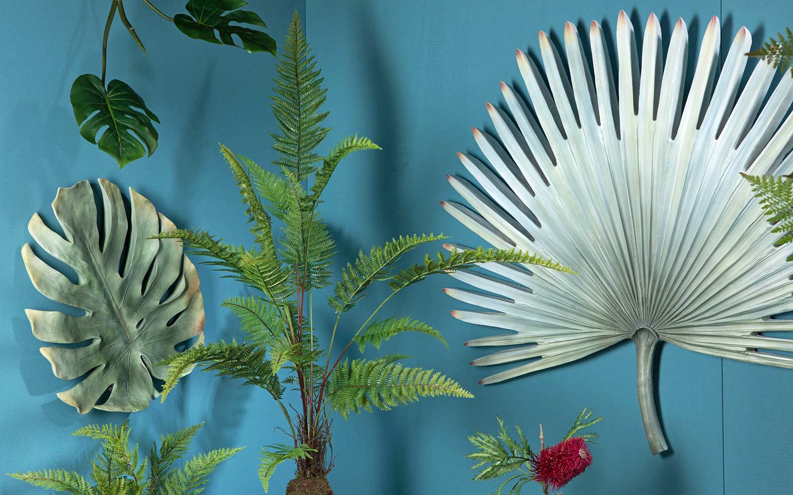 Addobbo tema tropicale foglia Strelitzia