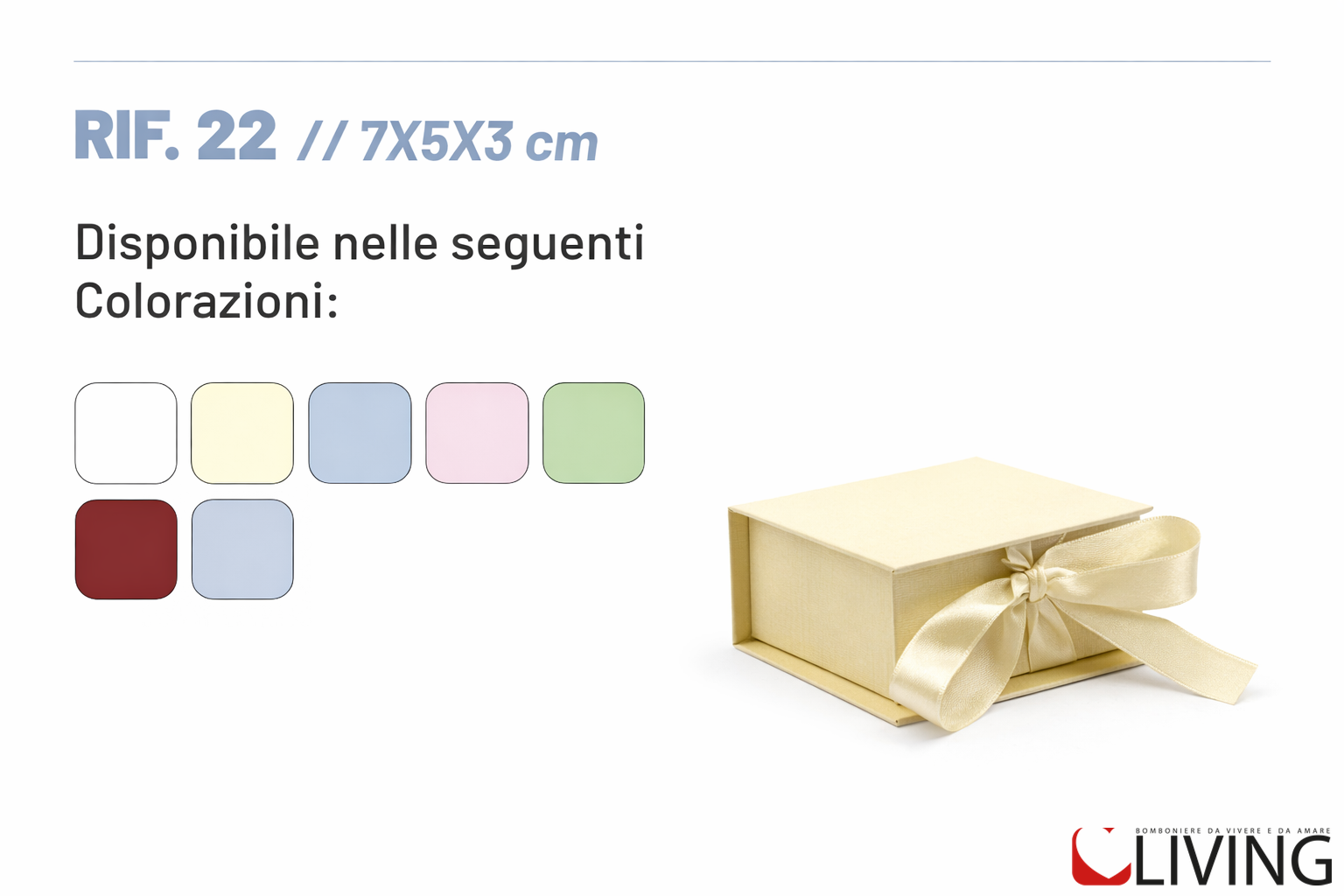 bomboniera scatola personalizzabile rigida 7x5x3