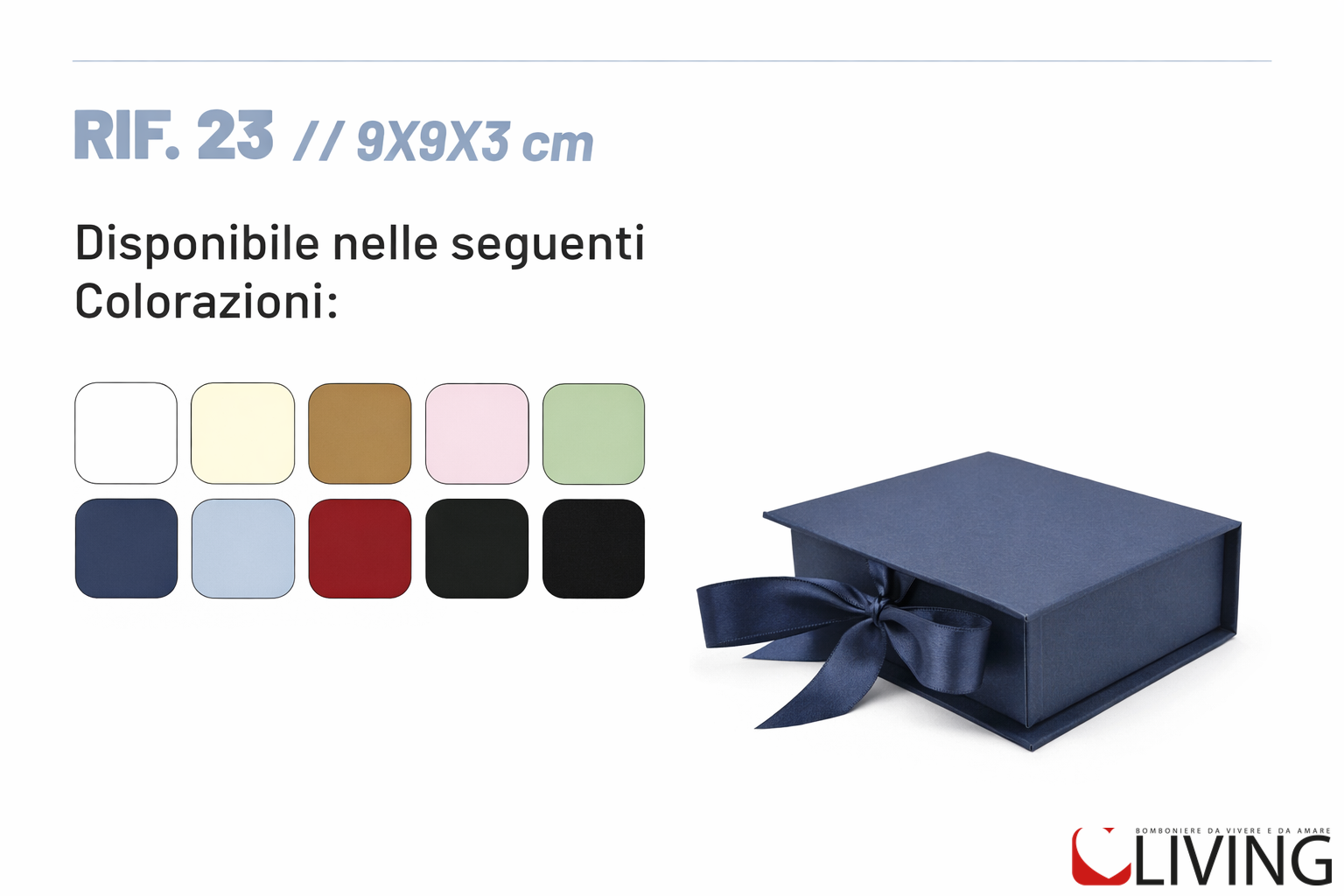 bomboniera scatola libro rigida personalizzabile 9x9x3