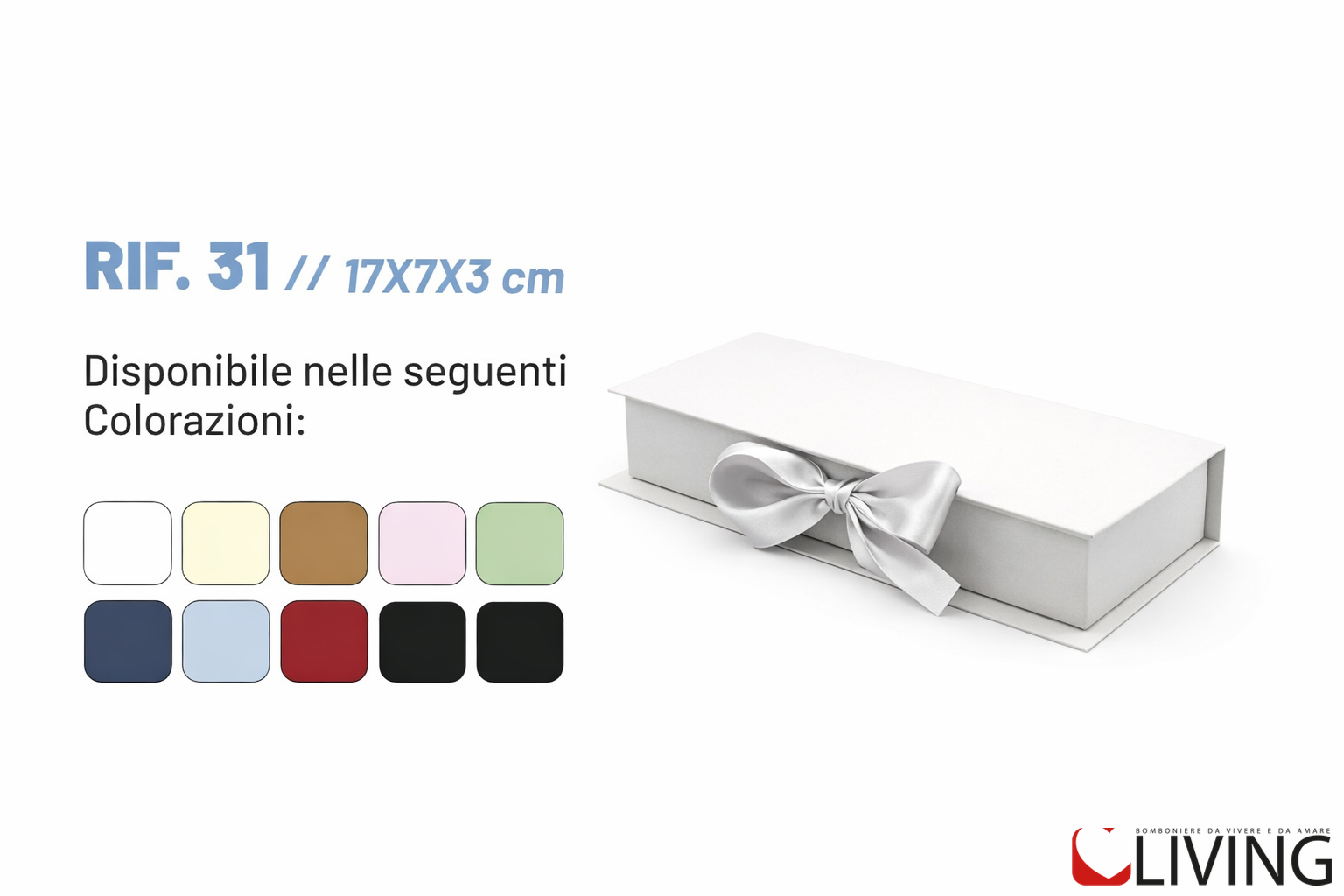 bomboniera scatola libro rigida personalizzabile 17x7x3