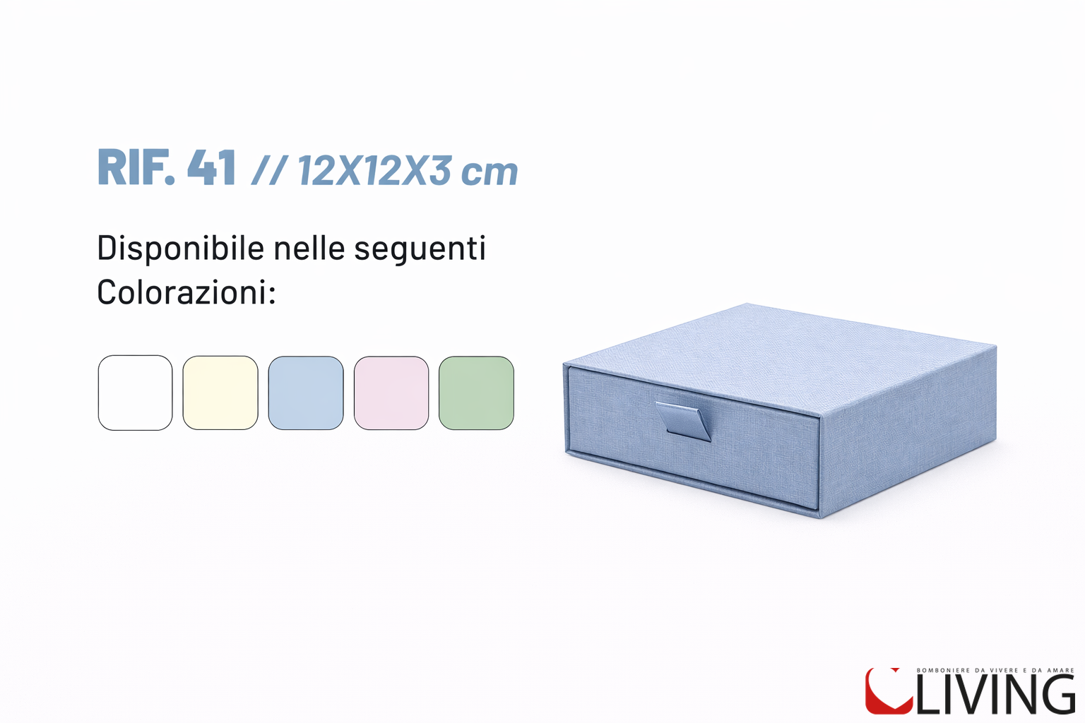 bomboniera scatola rigida chiusura fiammifero personalizzabile 12x12x3