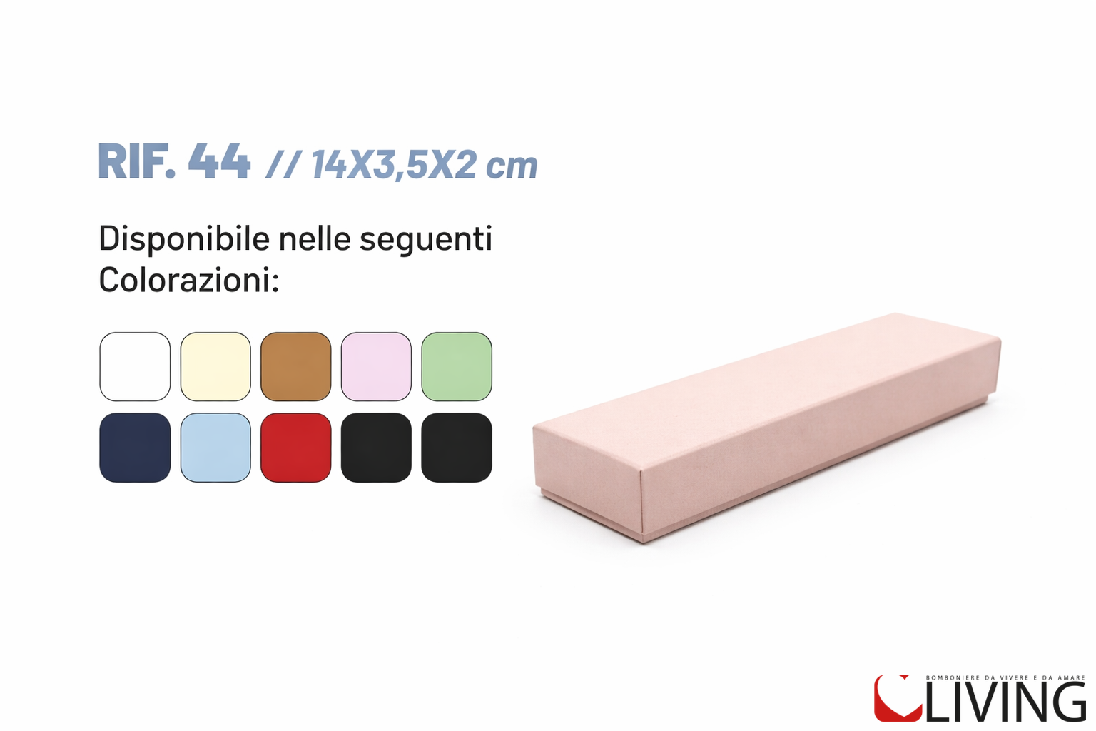 bomboniera scatola rigida personalizzabile 14x3,5x2