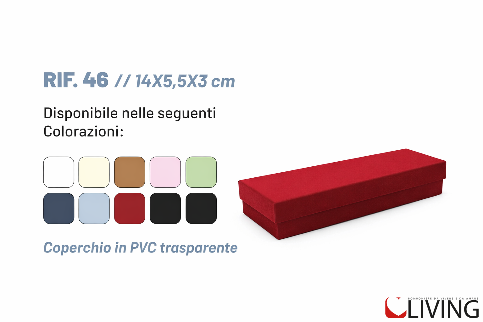bomboniera scatola rigida personalizzabile 14x5,5x3