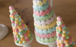 Addobbo compleanno tema Macarons albero caramelle multicolor
