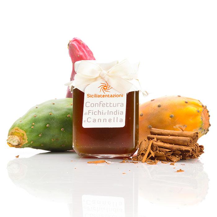 Bomboniera gastronomica marmellata fichi d'india e cannella 240 gr.