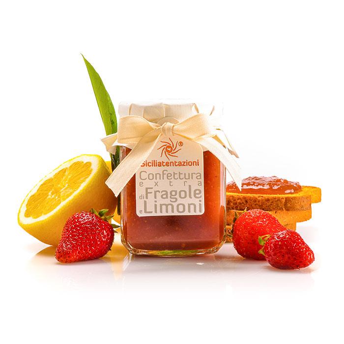 Bomboniera gastronomica marmellata limoni e fragola 240 gr.