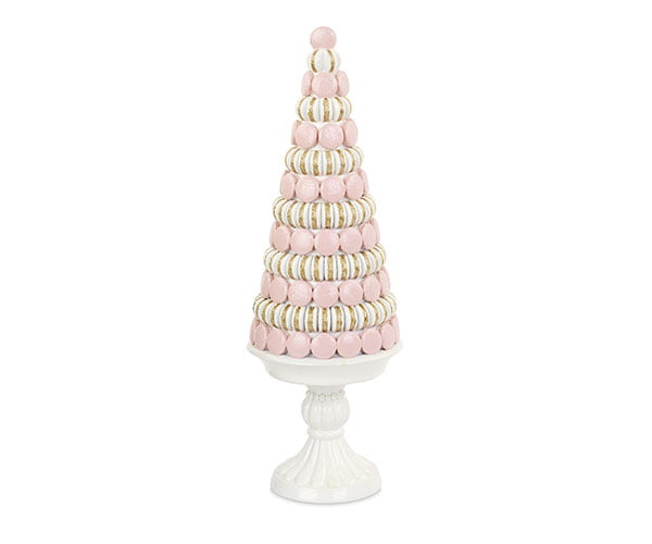 Addobbo matrimonio cono Macarons rosa e oro