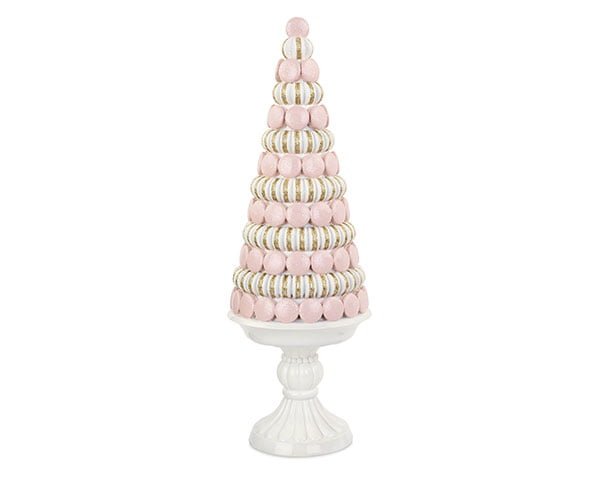 Addobbo matrimonio cono Macarons rosa e oro