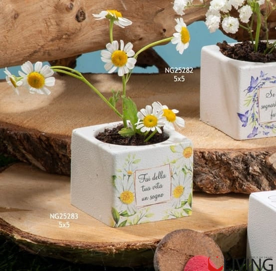 bomboniera cubo kit floreale fai della tua vita un sogno