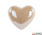 bomboniera cuore beige perlato calamita