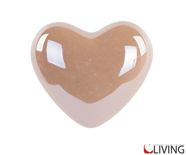 bomboniera cuore rosa cipria perlato calamita