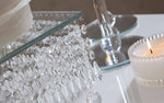 addobbo confettata vaso calice vetro