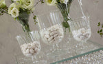 addobbo confettata vaso calice vetro
