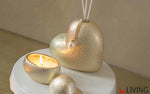 bomboniera cuore oro con candela profumata