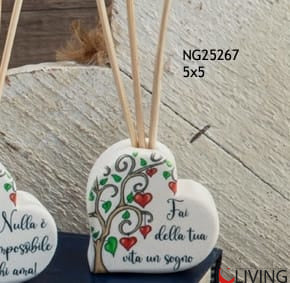 bomboniera diffusore cuore albero fai della tua vita un sogno