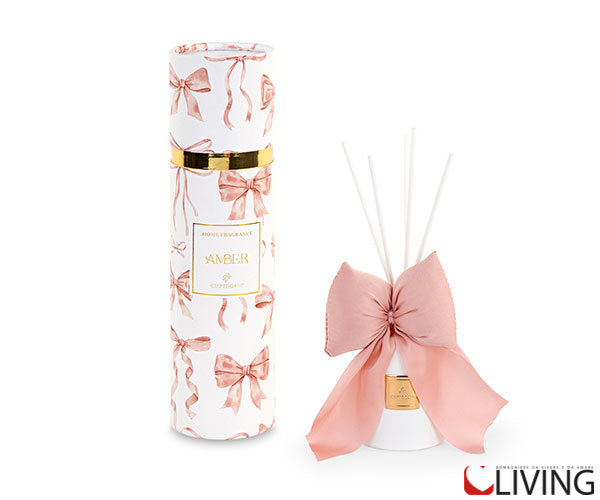 bomboniera diffusore fiocco chiffon cipria