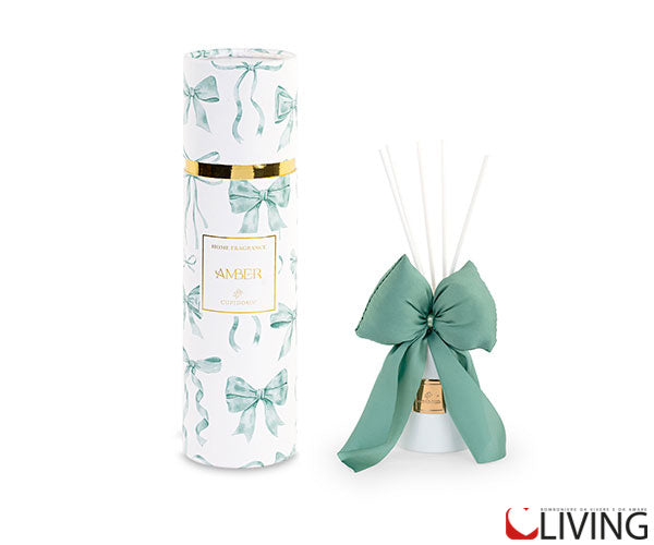 bomboniera diffusore fiocco chiffon verde