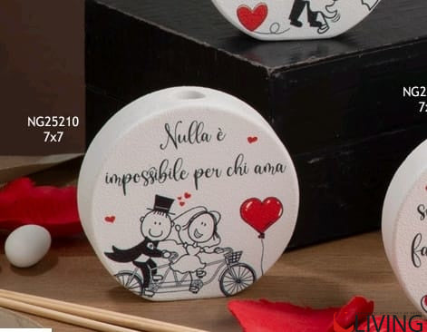 bomboniera diffusore sposi nulla è impossibile per chi ama