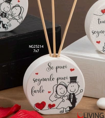 bomboniera diffusore sposi se puoi sognarlo puoi farlo