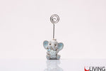 bomboniera elefante segnaposto memoclip azzurro