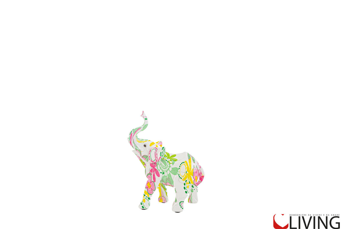 bomboniera elefante resina flowercolor