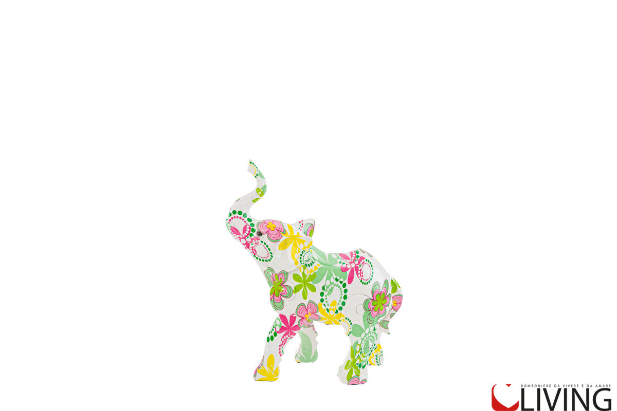 bomboniera elefante flowercolor in resina