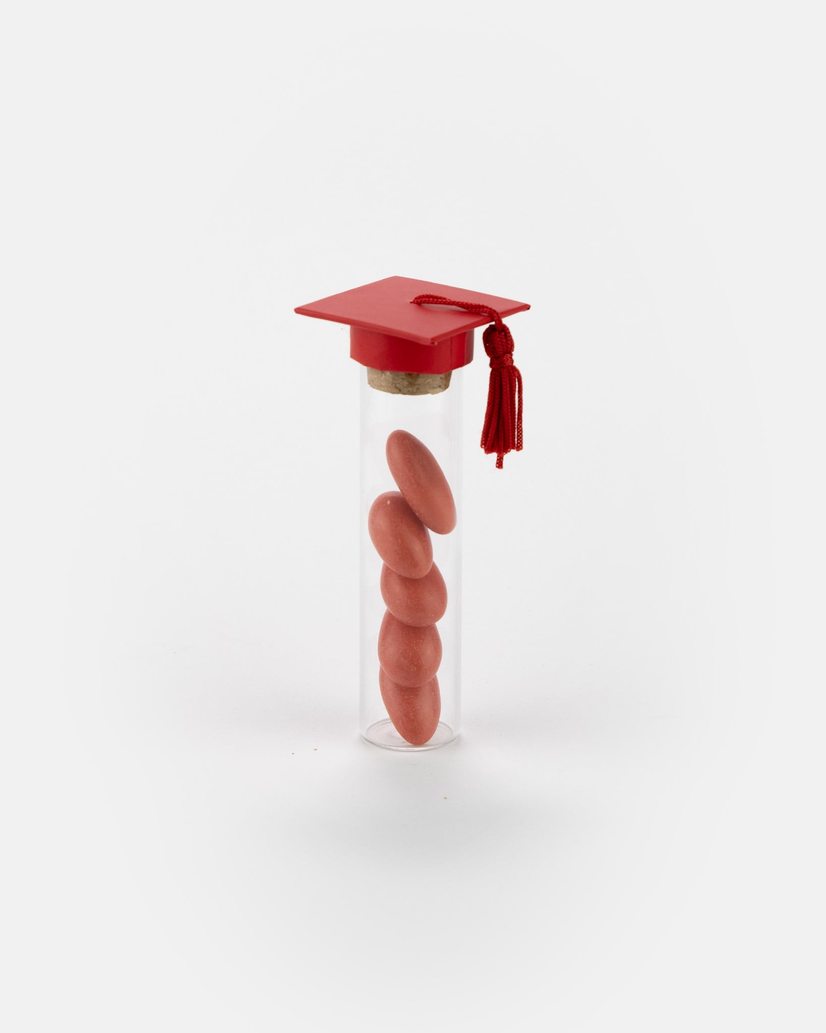 Bomboniera laurea fialetta portaconfetti tocco rosso
