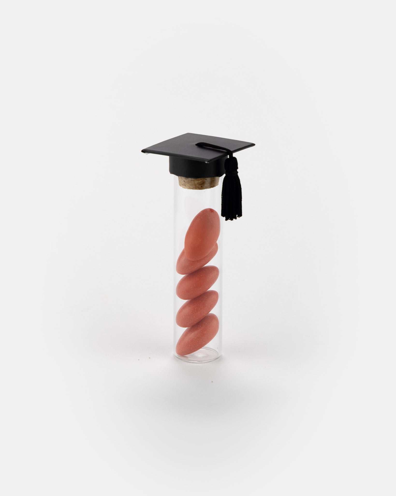 Bomboniera laurea fialetta con tocco nero